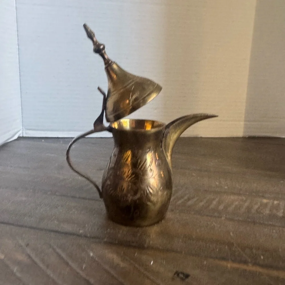 Middle Eastern Brass Coffee Pot